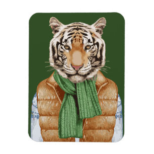Íman Para baixo tigre da veste