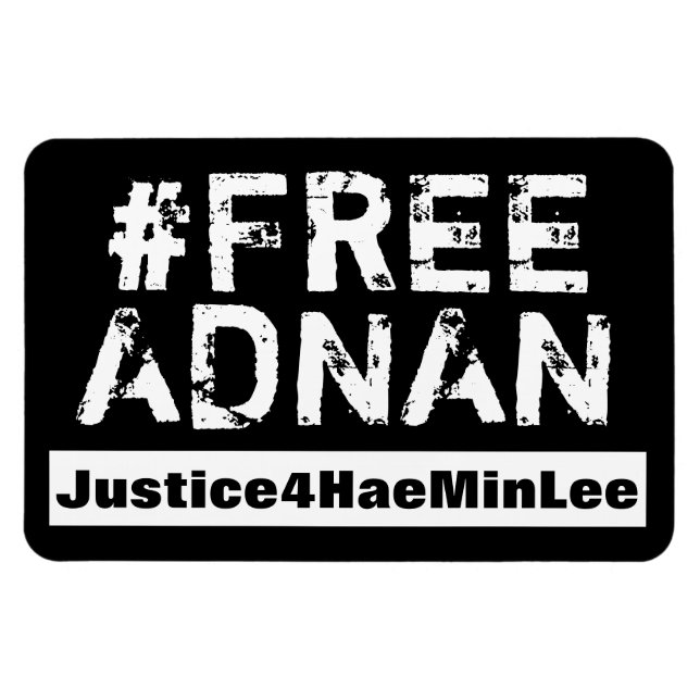 Íman pára-choque #FreeAdnan (Horizontal)