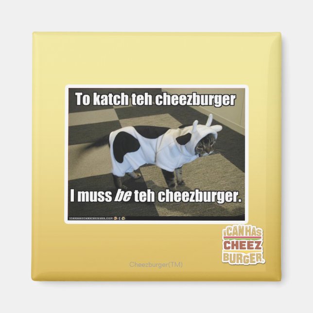 Íman Para chutar o cheezburger (Frente)