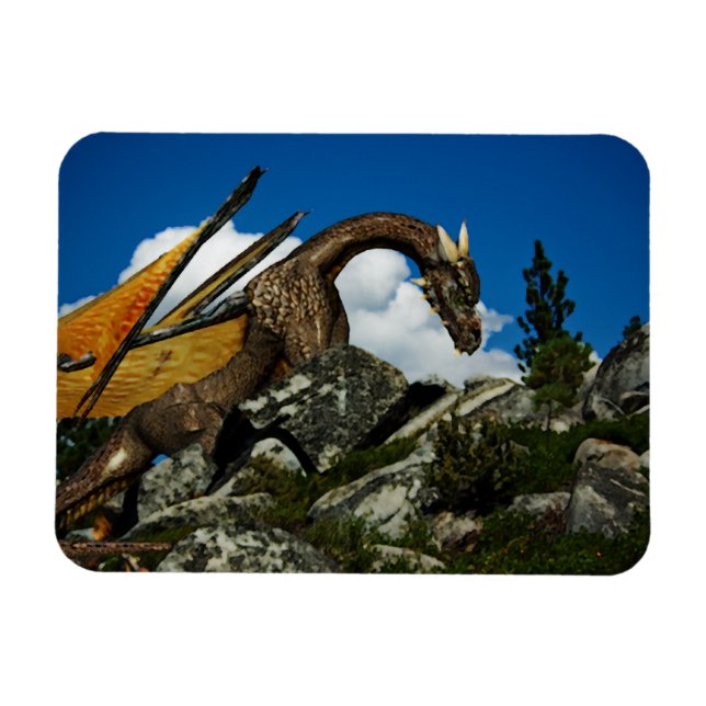 Íman Para cima do Hill Vinyl Magnet (Horizontal)