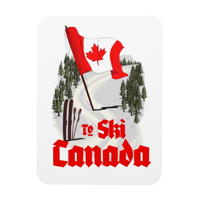 Íman Para Esquiar no Canadá (Vertical)