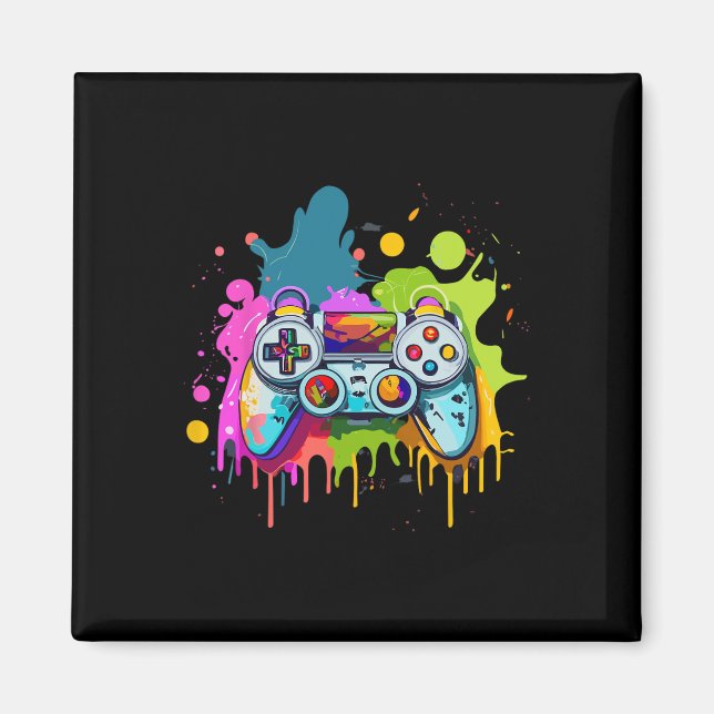 Íman Para Gamers Paint Controller Gaming Roupa Video G (Frente)