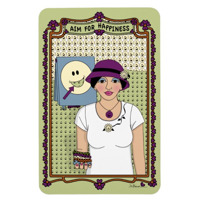 Íman para Geladeira 4x6_A_Almeje a Felicidade (Vertical)