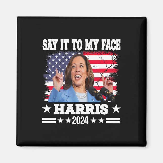 Íman Para Minha Citação Face Kamala Harris 2024 (Frente)