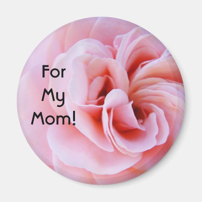 Íman Para Minha Mãe! ímã Flores Rosa Pink moms (Frente)