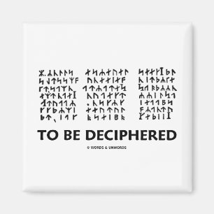 Íman Para para ser decifrado (criptograma Runic de