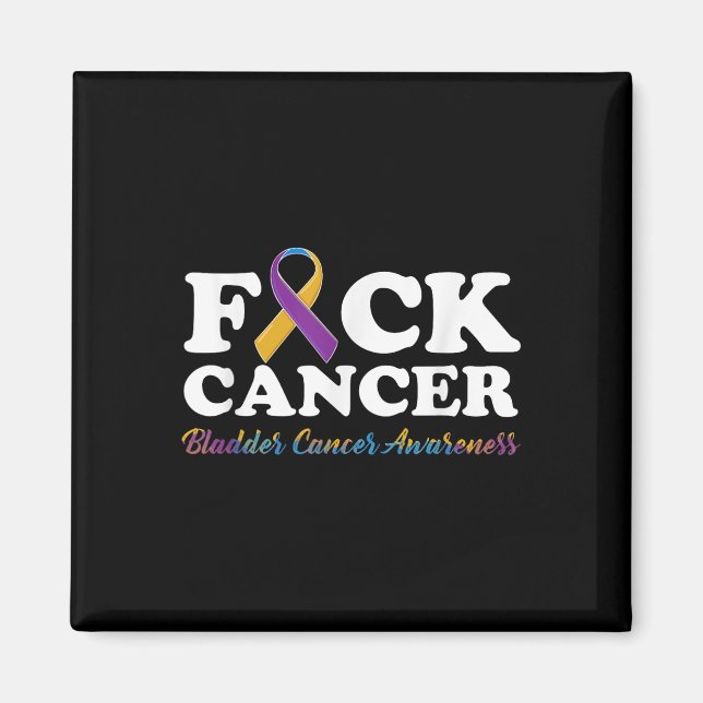 Íman Para Presentes De Sensibilização Do Cancer Da Cama (Frente)