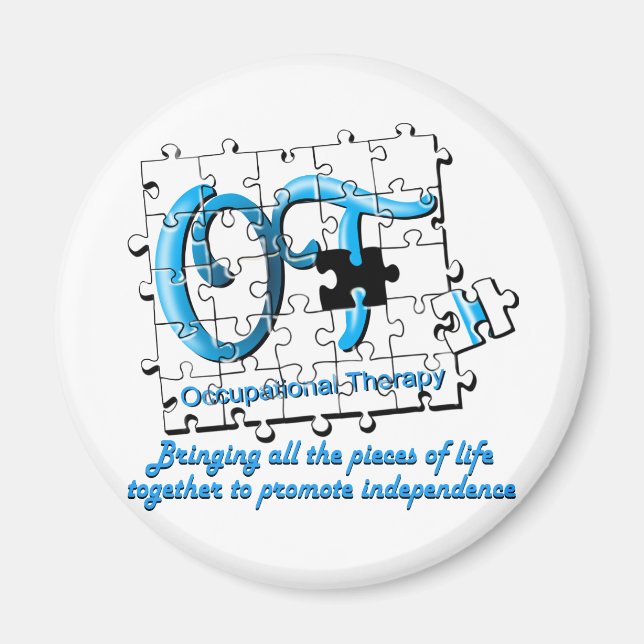 Íman para quebra-cabeça aqua (Frente)