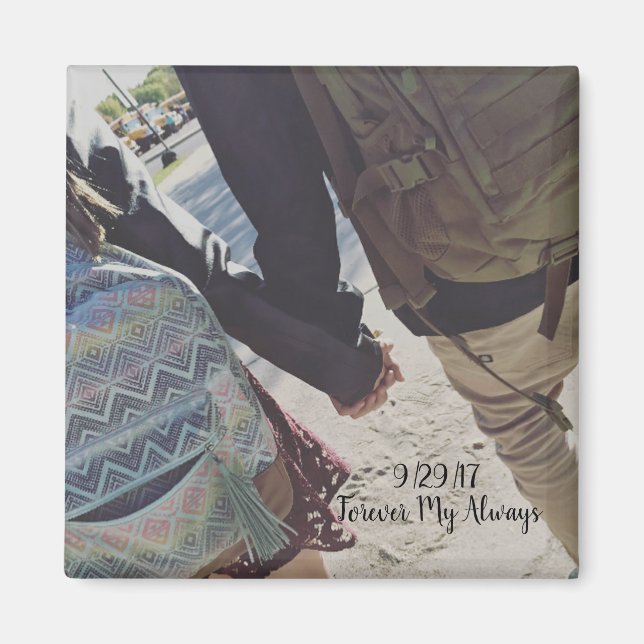 Íman Para sempre O meu ímã sempre quadrado (Frente)