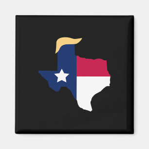 Íman Para Trump 2020 Election Texas Flag Trump Hair