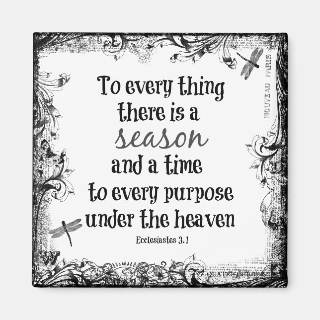 Íman Para tudo que há uma Bíblia de estação Verse (Frente)