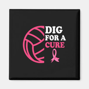 Íman Para um Cancer de mama puro rosa de vôlei