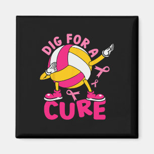 Íman Para Um Cancer De Voleibol Rosa De Cura