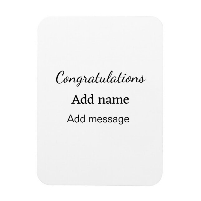 Íman Parabéns adicionam nome mensagem simples formando (Vertical)