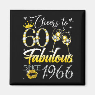 Íman Parabéns aos 60 fabulosos desde 1966 60º aniversár