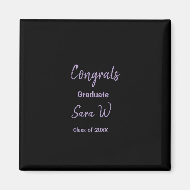 Íman Parabéns classe de nome de ano de adição escola co (Frente)