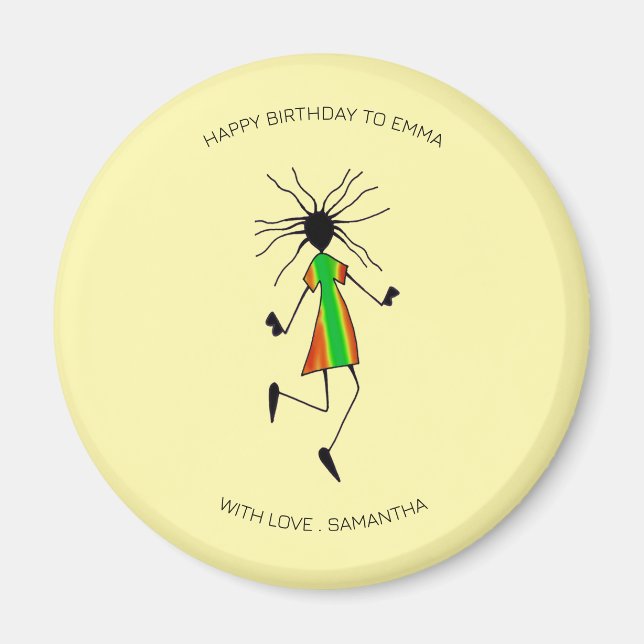 Íman Parabéns, dança incrível (Frente)