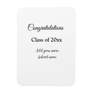 Íman Parabéns de graduação simples, adicionar classes m