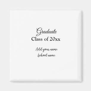 Íman Parabéns de graduação simples, adicionar classes m