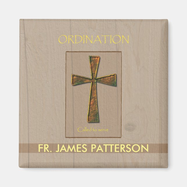 Íman Parabéns de ordenação geral, Design de metal C (Frente)