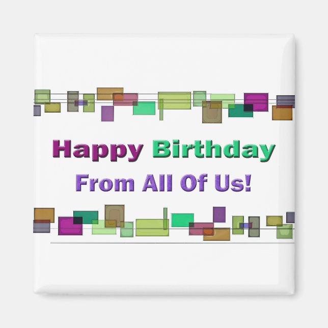 Íman Parabéns De Todos Nós (Frente)