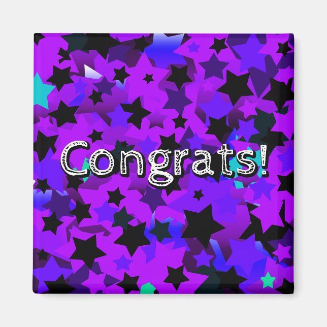 Íman Parabéns! Estrelas Punk (Frente)