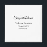 Íman Parabéns formando adicionar nome da escola simples<br><div class="desc">Design</div>