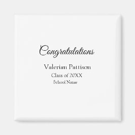 Íman Parabéns formando adicionar nome da escola simples