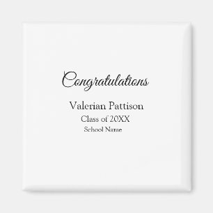 Íman Parabéns formando adicionar nome da escola simples