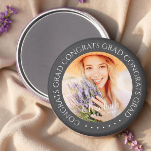 Íman Parabéns Formando Foto Personalizada Moderna Simpl