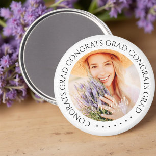 Íman Parabéns Formando Foto Personalizada Moderna Simpl