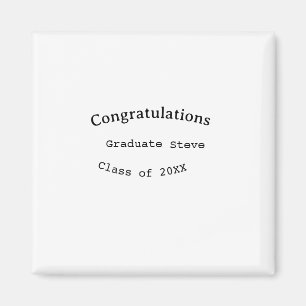 Íman Parabéns graduado nome turma de 20XX tipo w