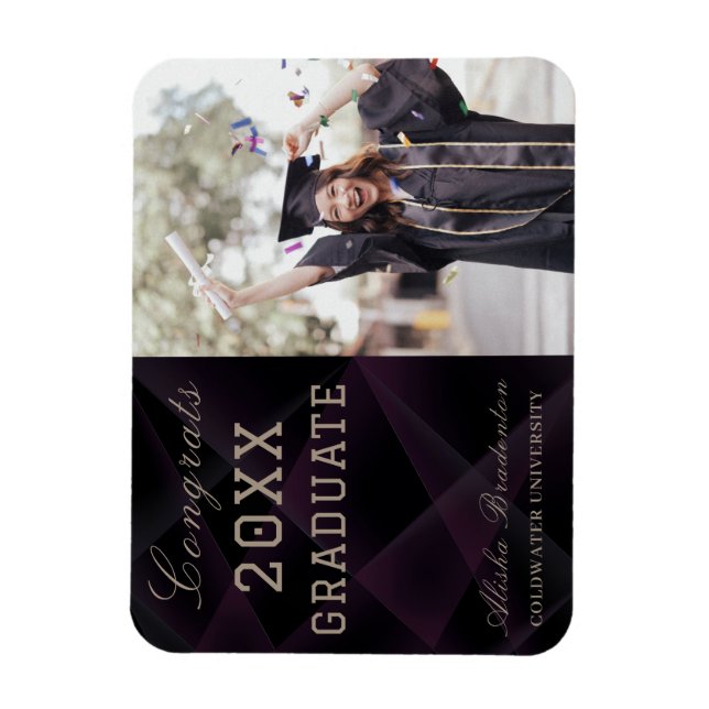 Íman Parabéns modernos flexíveis Magnet de Formando (Vertical)