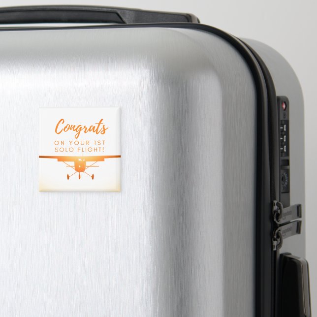 Íman Parabéns pelo seu voo Solo de 1rua (In Situ (Luggage))