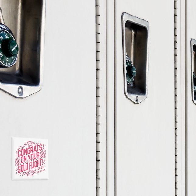 Íman Parabéns pelo seu voo Solo de 1rua (In Situ (Locker))