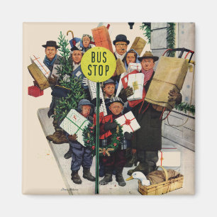 Íman Paragem do autocarro no Natal