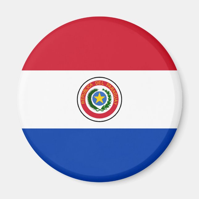 Íman Paraguai, bandeira do Paraguai (Frente)