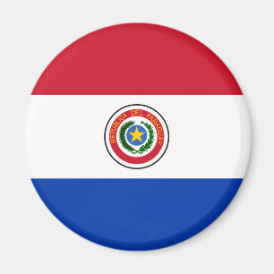 Íman Paraguai Flag Magnet