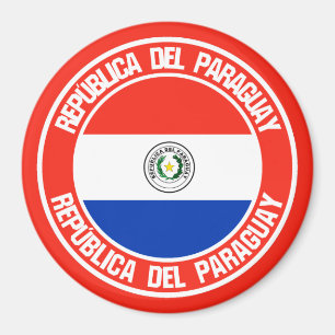 Íman Paraguai Round Emblem