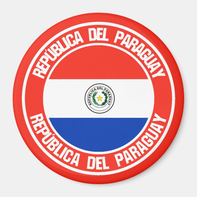 Íman Paraguai Round Emblem (Frente)
