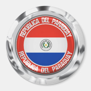 Íman Paraguai Round Emblem