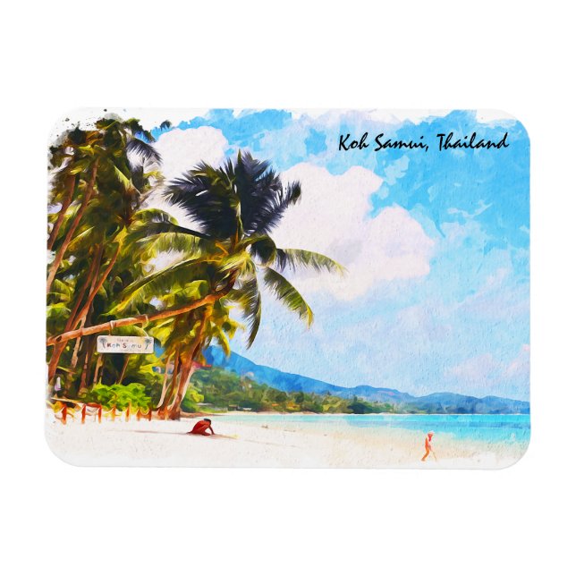 Íman Paraíso de praia Tropical Koh Samui thaile (Horizontal)