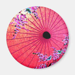 Íman Paraíso floral rosa oriental japonês