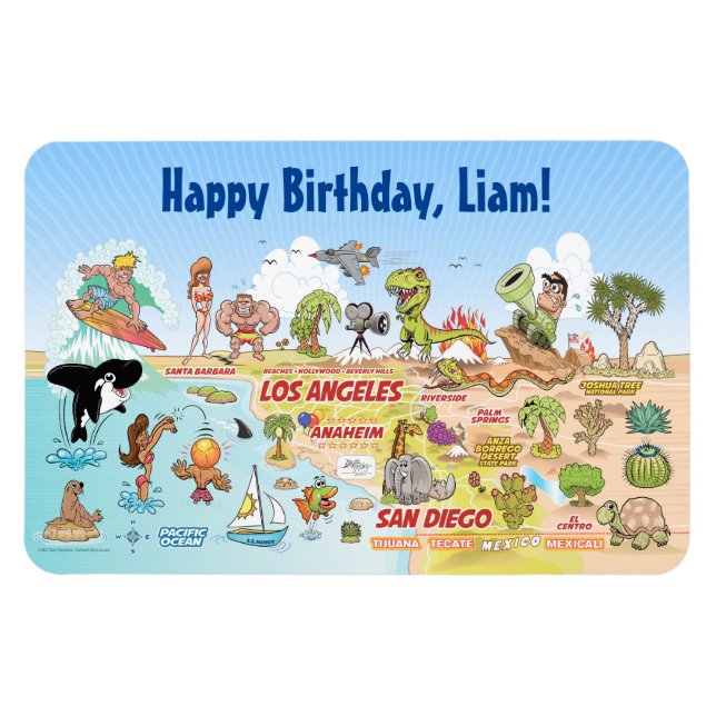 Íman Paraíso SoCal Personalizado (Horizontal)