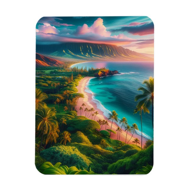 Íman Paraíso Tropical da Ilha de Maui (Vertical)