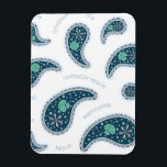 Íman Paramecia Paisley Protozoide Biology Science<br><div class="desc">Este design é feito de desenhos de paramecia cílios completos,  vacúolos contráteis em forma de flores e organelas e nomes para partes desse organismo. Perfeito para nerd e fãs de ciência,  este design bonito é uma forma encantadora de introduzir a biologia na vida cotidiana.</div>