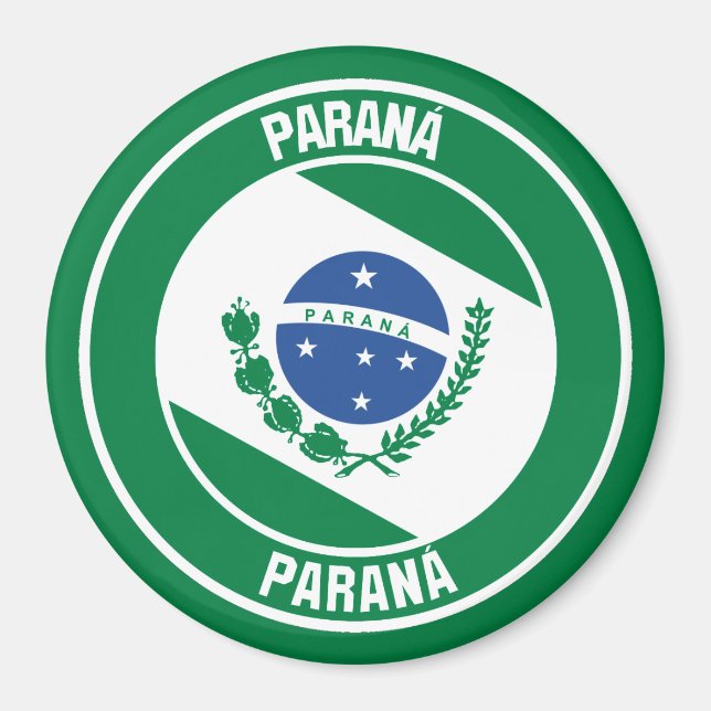 Íman Paraná Round Emblem (Frente)