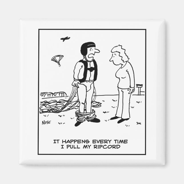 Íman Paraquedista - O paraquedista provoca problemas (Frente)