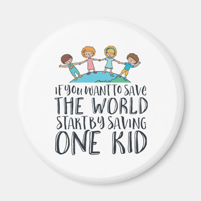 Íman Parar a Campanha de Consciência e Amor para Crianç (Frente)