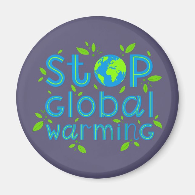 Íman Parar o aquecimento global (Frente)